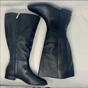 NIB Part&Parcel wide calf leather riding boots
